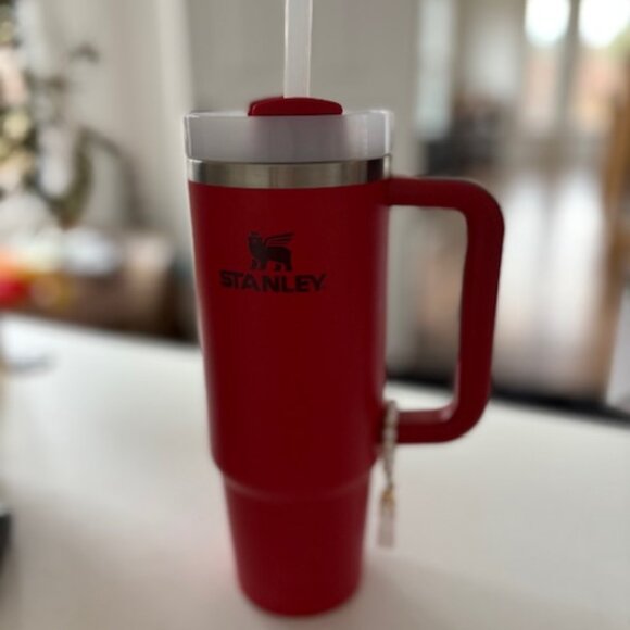 Stanley Quencher H20 Tumbler with Quartz & Faux Pearl Tumbler Charm NWOT - Picture 4 of 7